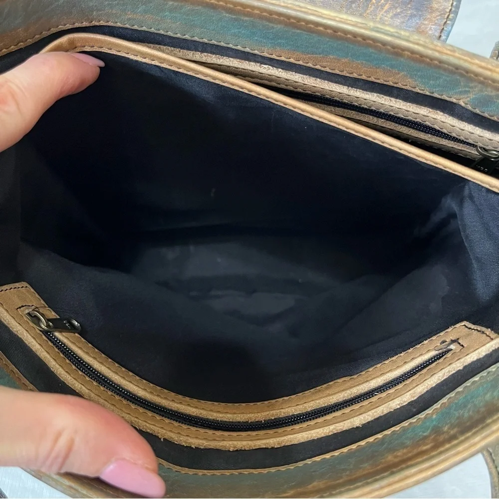 Jane Yoo Wearable Art Leather Shoulder Bag